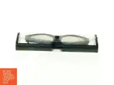 Brille +1 med skildpaddefarvet stel og plastiketui - 3