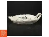 Porcelæn fad med sort rose mønster fra KPM (str. 29x22 cm) - 2