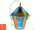 Farvet glas loftlampe (str. 27x20 cm) - 2