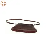 Retro Rød læder Crossbody Vintage skuldertaske (str. 22 x 22 cm) - 2