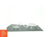 3 glasskåle (str. 25 x 8 cm 14 x 5 cm) - 3