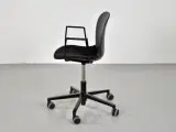 Rbm noor 6070s kontorstol med sort skal og armlæn - 2