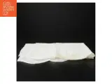 Gammelt, hvidt broderet bomuldsstof (str. 110 x 40 cm) - 2