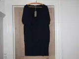 Ofelia sort tunika Dark Blue med nedfaldskrave XXL