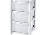 Kommode Tontarelli Plastik 3 Skuffer (38,5 x 39 x 63,5 cm) Hvid