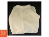 Hvid strikket sweater (str. 45 x 50 cm ærme 34 cm) - 2
