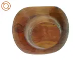Skulpturel skål drejet i vådt træ (str. 16 x 7 x 12 cm) - 2