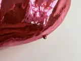 Vintage julekugle, semitransparent rosa blad - 4
