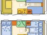 2012 - Adria Adora 472 LU   Den mest velholdte og populære enkeltsengs-vogn på markedet, m/ MOVER - 2
