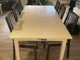 6 personers bord