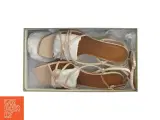 Billi Bi beige sandaler af læder, med slank høj hæl (str. 39 ) - 5