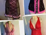 4 lingeri kjoler/corsager sælges samlet