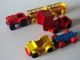 Lego Duplo byggeplade og biler