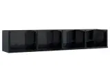 vidaXL CD-hylde 100 x 18 x 18 cm spånplade sort hø