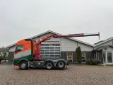 Volvo FH 500 6x4 med tandemløft og aftagelig HMF 1150 kran+ 2 strengs hydraulik - 4