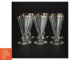 Vintageglas med guldkant (str. 10 x 6 cm) - 2