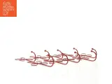 Dekorative røde metalblomstkroge (str. 12 x 8 cm) - 2