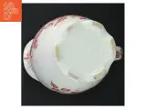 Stor fajancekande med rødt blomstermønster fra Agate (str. 23 cm) - 3
