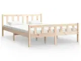 vidaXL sengeramme 120x200 cm massivt træ