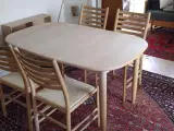 Spisebord m stole "Haslev"