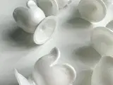Æggebægre, hvid plast, 6 stk samlet - 4