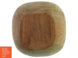 Teak Frugtskål skåret i et helt stykke træ (str. 20 x 7 cm) - 2