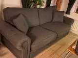 Sofa, grå, 3 prs.