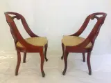 Antik mahogni stole sæt