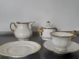 C. Tielsch gammelt kaffestel med guldkant