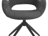 Luna spisebordsstol - Mørkegrå stof