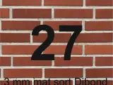 Husnummer i 3mm Dibond (aluminium med akryl kerne) - 3