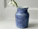 Minivase af keramik, blå, Uganda - 2