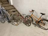 6 ældre cykler
