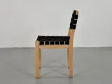 Møde-/konferencestol med sort flet på sæde og ryg - 4