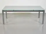 Pedrali glasbord med krom understel, 120x69 cm. - 3