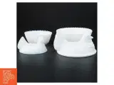 2 stk. Høns i kurv Opaline mælkeglas sæt (str. 14 x 11 x 11 cm og 10 x 7 komma 5 x 9 cm) - 4
