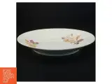 Blomsterdekoreret porcelænstallerken (str. Diameter 27 og en halv cm) - 3