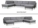 Ny u-sofa stof eller læder.  - 2