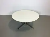 Cafebord rundt med hvid plade ø90 - 2
