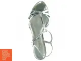 Sølvfarvede højhælede sandaler fra Tamaris (str. 40) - 2