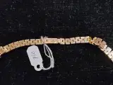 Flot Guldhalskæde på 18k, 45,5 cm lang - 2