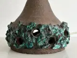 Lampefod, keramik m blågrøn glasur, NB - 4