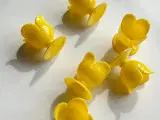 Retro æggebægre, gul plast, 6 stk samlet - 3