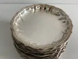 Glasbakker i sølv