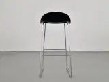 Gubi barstol i sort på stel i mat stål - 3
