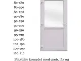 Plastdøre 100x210