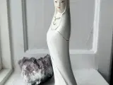 Hvidklædt kvinde, porcelænsfigur - 3