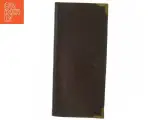 Brun Vintage læder Clutch med guld detaljer (str. 27 x 13 cm) - 3