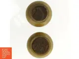 2 stk. Keramik Opbevaringskrukker med kork propper (str. 11 x 9 cm) - 3