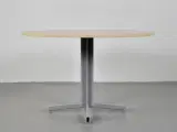 Cafebord i birk, med grå stel - 2
